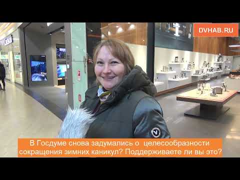 Хабаровчане высказались о возможном сокращении зимних каникул