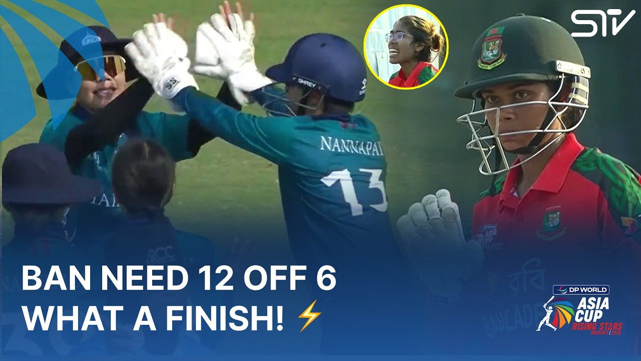 Last Over Drama | BAN Chase 12 Off 6 Balls | BAN vs Thailand | Women's Asia Cup Rising Stars | ZM1K