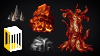 Supplice artwork timelapse #2 - Prop sprites part 1