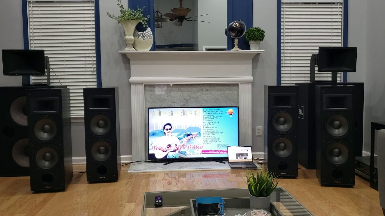 Klipsch kg 5.5 speakers test (2 pair) YouTube