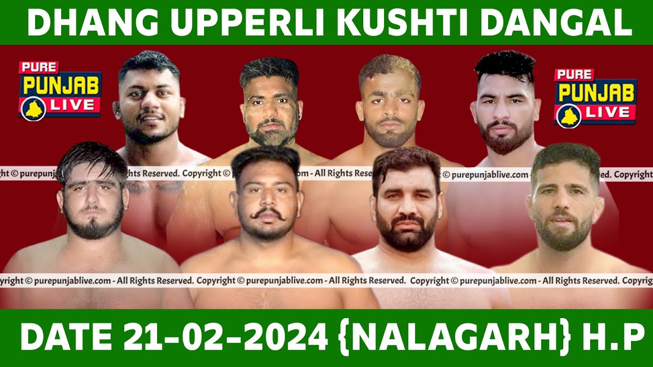 🔴[LIVE] DHANG UPPERLI || KUSHTI DANGAL || NALAGARH || H.P || ON. 21-02 ...