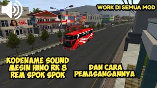 KODENAME SOUND HINO SPOK SPOK - BUS SIMULATOR INDONESIA