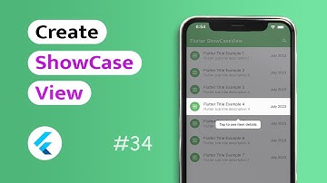 How to create a ShowCaseView in Flutter App? (Android & IOS)
