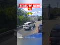 Driver immediately got busted by the cop!🤣 #dashcam #karma