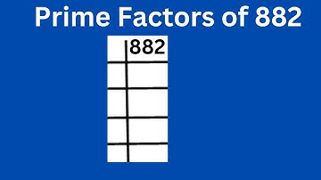 Prime factors of 882