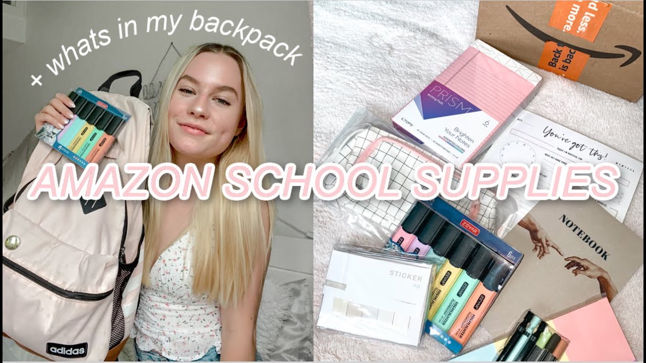 AMAZON SCHOOL SUPPLIES HAUL 2021 *what's in my college backpack