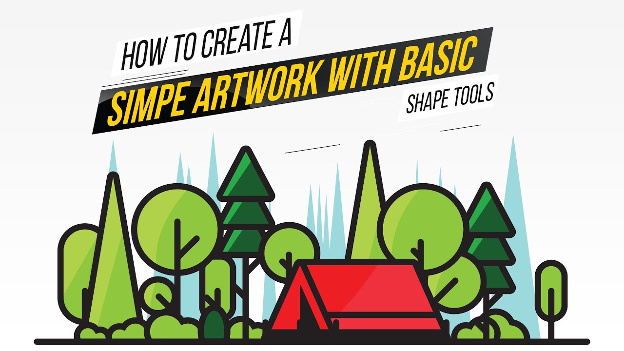 Adobe Illustrator Training - Class 10 | How to create a simple artwork ...