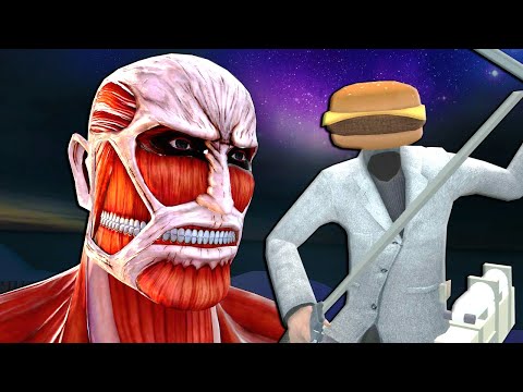 We Found a GIANT TITAN in a Castle!! (Gmod Multiplayer Roleplay)
