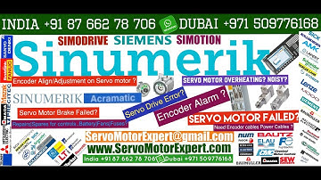 Siemens Sinumerik Hinumerik CNC Encoder Angle Alignment, Resolver Adjustment Repairs Servo Motor
