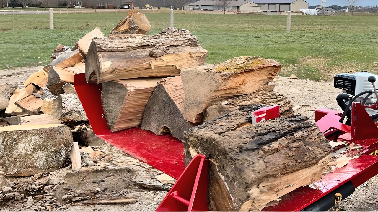 🔥Fast Wood Splitter Machine Firewood Wood Log Splitters YouTube