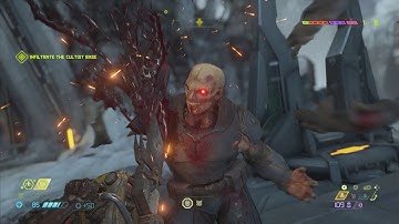 DOOM Eternal - Cultist Base: Activate Arena: Whiplash Introduction Combat Xbox One X Gameplay (2020)