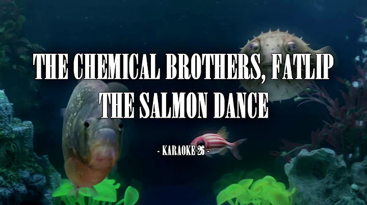 The Salmon Dance Karaoke version - Karaoke performance video thumbnail