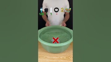 PROBEER TE RADEN HOEVEEL TISSUEPAPER HET NODIG HAD? #voldoening #asmr #experiment #water