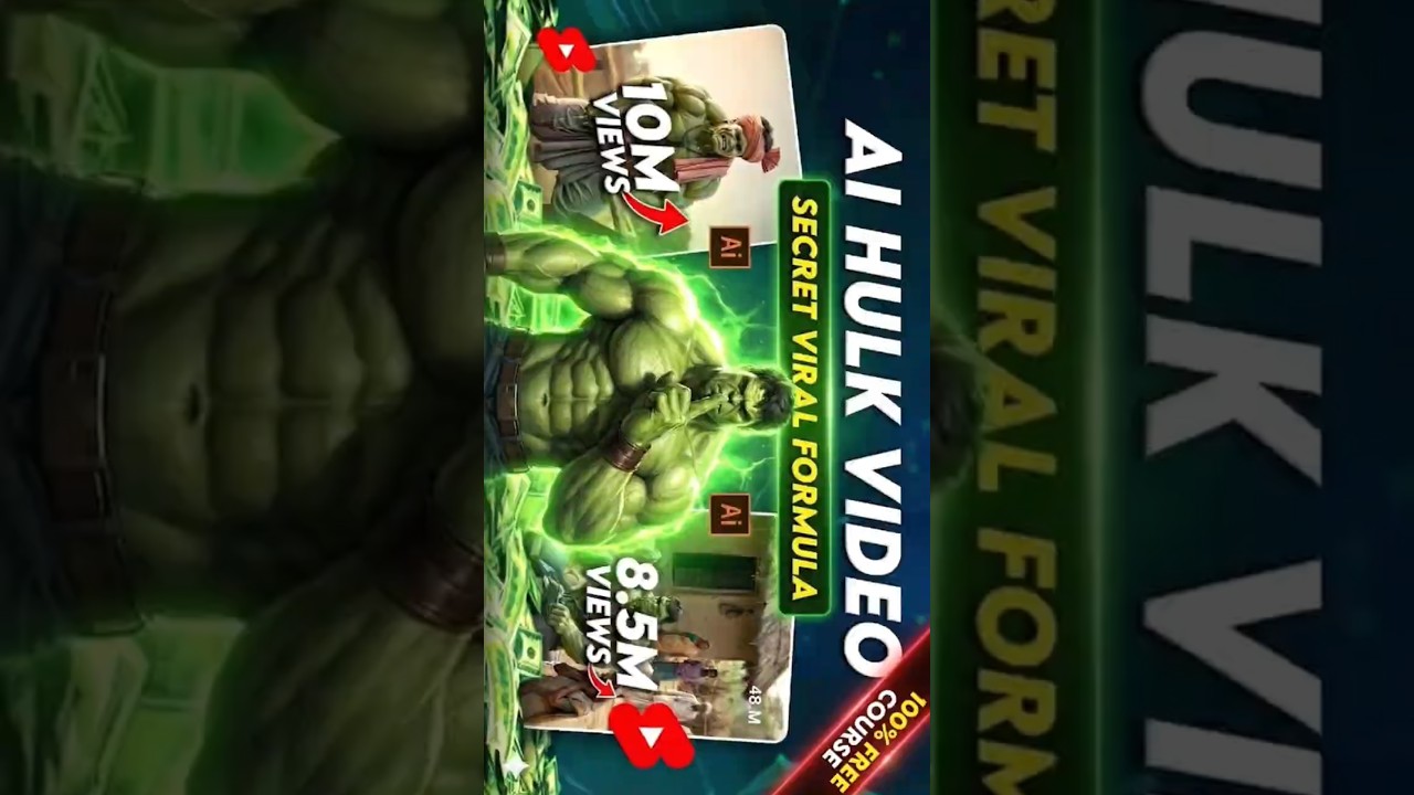 AI Hulk Video Editing in 60Seconds😱🔥|Tamil Tutorial #shorts#hulkai #hulk #aiediting #aivideo #status