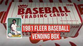 1981 Fleer Baseball Cards Vending Box Break #baseballcards #fleer #mlb #baseball