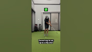 How to set up correctly for a chip shot. #golf #golftips #howtochip #chipping