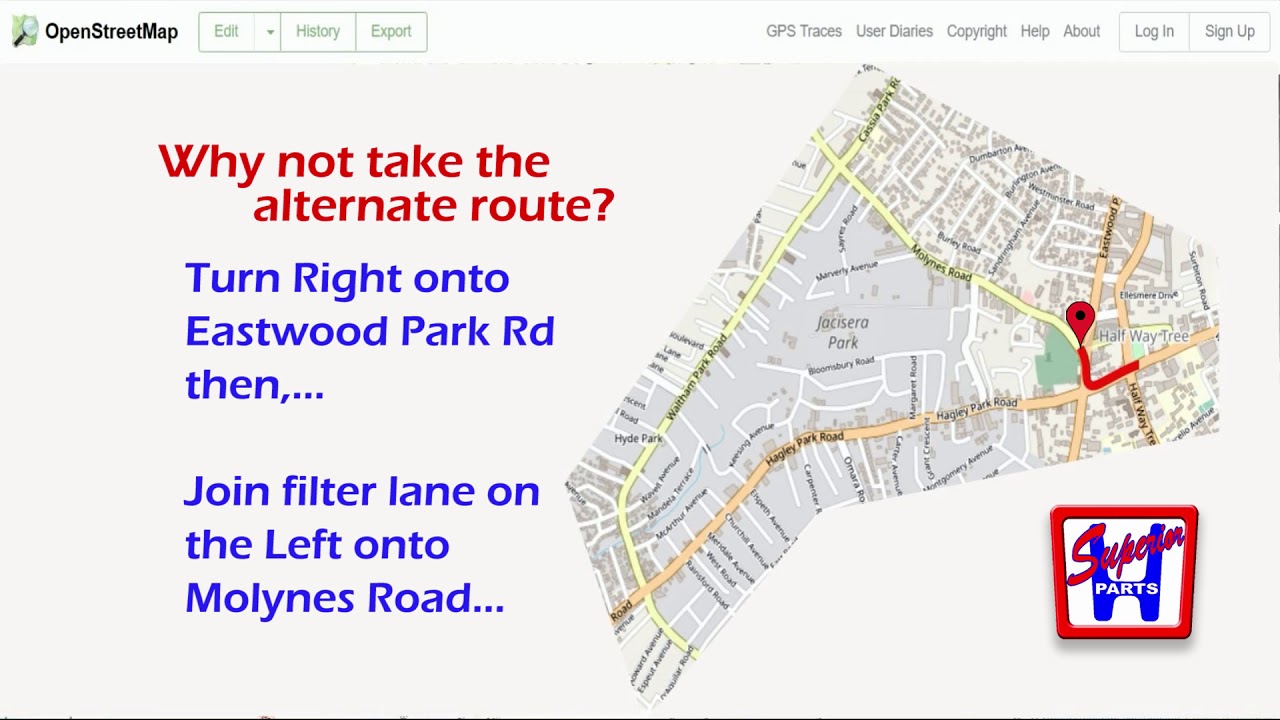 Superior Parts Alternate Route