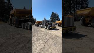 Volvo A45G haul truck Coburg to Salem #kenworth #trucking #lowboy #semi #trailer