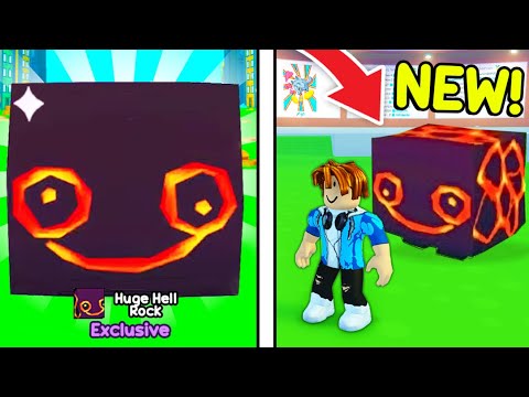 😲 HUGE HELL ROCK INFINITOS NO NOVO EVENTO SECRETO DO PET SIMULATOR X -  ROBLOX 