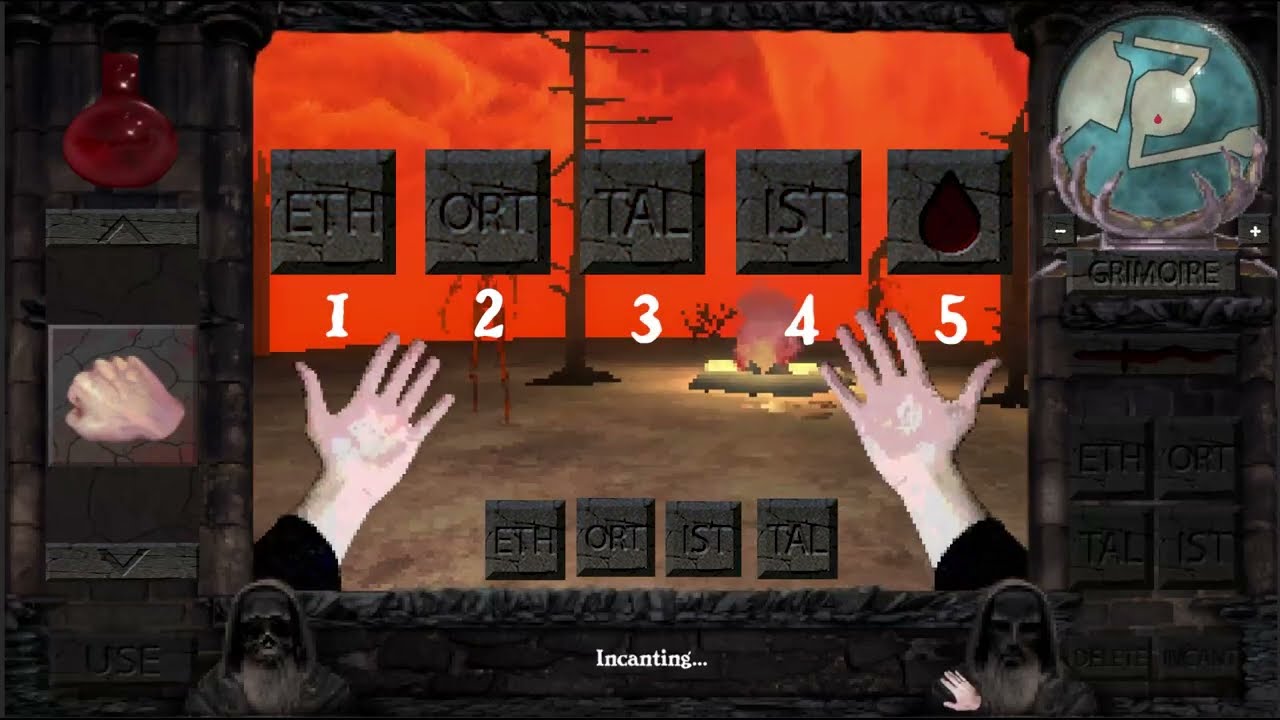 90年代風味のレトロな魔法使いシミュレーター『Hand of Doom』配信日