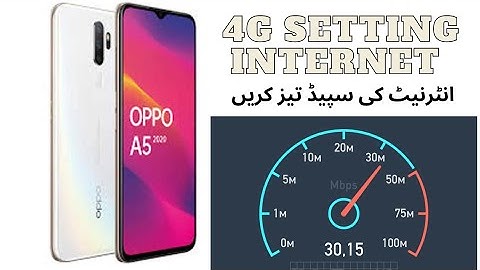 Oppo A5 2020 4G internet setting Slow Internet Solution