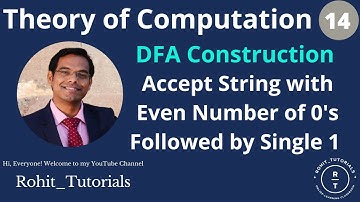 Lect-14: DFA Example | Even Number of 0