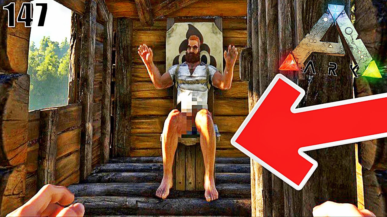 fright night DES TOILETTES CHEZ LES DINOSAURES ? ! | ARK: Survival Evolved ! #Ep147