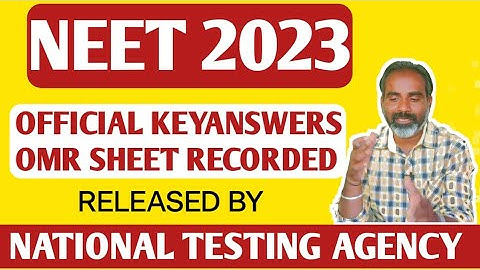 NEET official keyanswers and OMR Sheet recorded link available|Check and apply for challenge|NEET