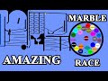 Amazing Marble Race With Colours in Algodoo \ Marble Race King