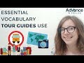 Vocabulary tour guides use