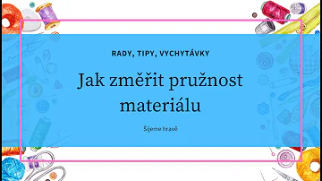 Co jsou elastické materiály?