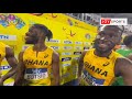 Bahamas 2024 reaction of ghana mens 4x100m relay team after qualifying for the paris olympic games