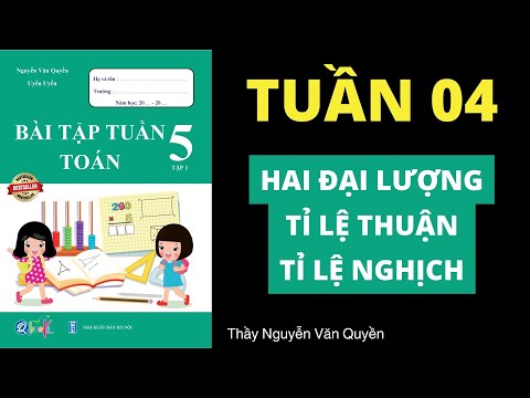 Video Toán Lớp 5 | Tuần 4 | Hai đại lượng tỉ lệ thuận | Tỉ... - youtube