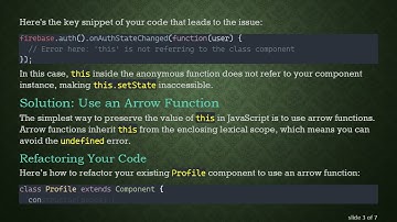 Solving undefined is not an object Error in Firebase Auth with React