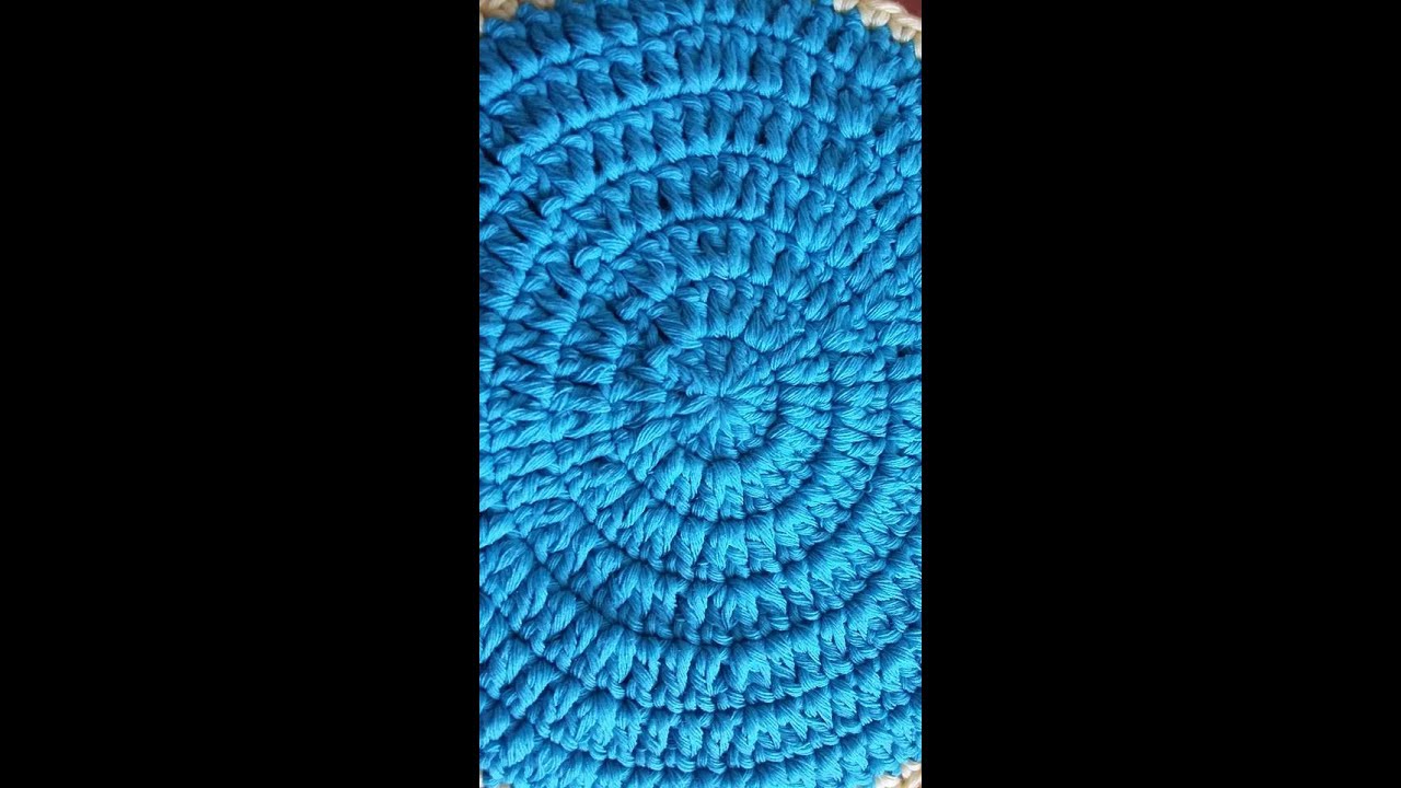 Cercle plat au crochet pas a pas