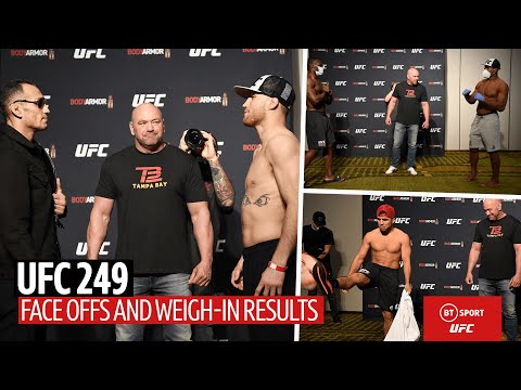 Full UFC 249 face offs and official weigh-in results | Ferguson v Gaethje, Cejudo v Cruz