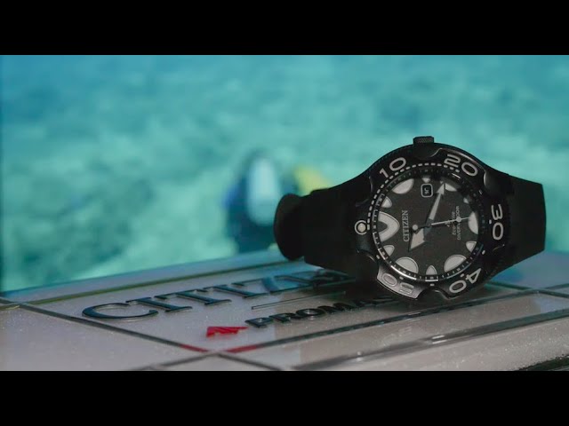 Citizen Eco-Drive Promaster Dive Watch Orca with Black Dial and Rubber  Strap #BN0230-04E