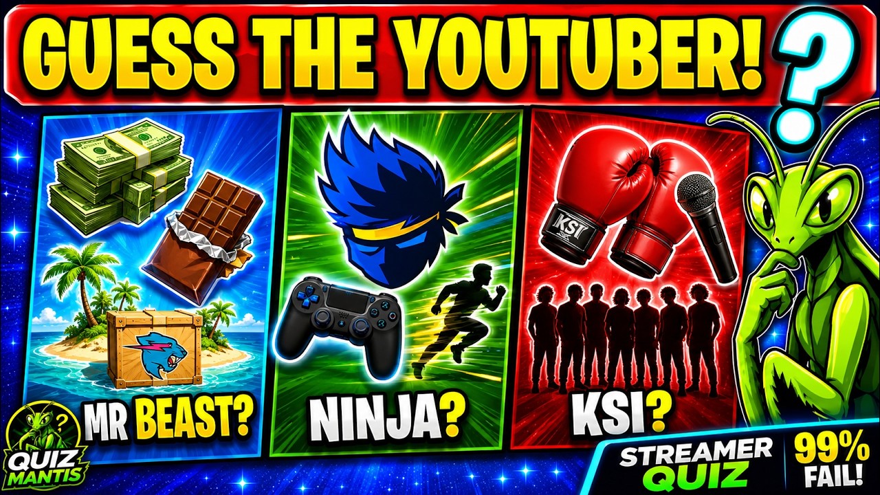 Guess the YouTuber by Visual Clues | Streamer Quiz Challenge