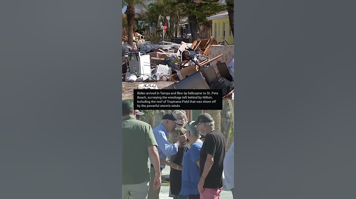 Joe Biden surveys Hurricane Milton damage in Florida