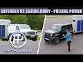 Land Rover Defender VS Suzuki Jimny - pulling power | Fifth Gear