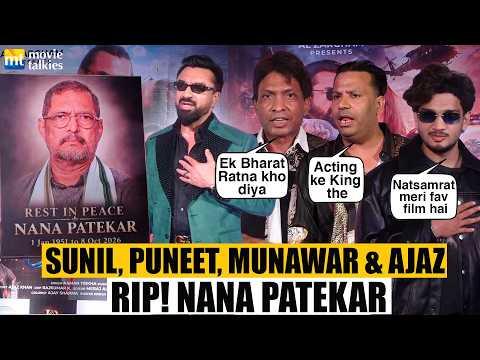 RIP Nana Patekar: Munawar Faruqui, Sunil Pal, Ajaz Khan & Puneet Superstar remember him at an event