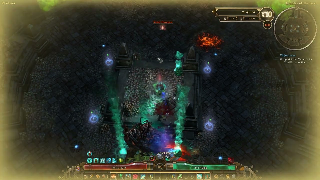 Double Devastation Spellbinder vs Gladiator Crucible 150-170