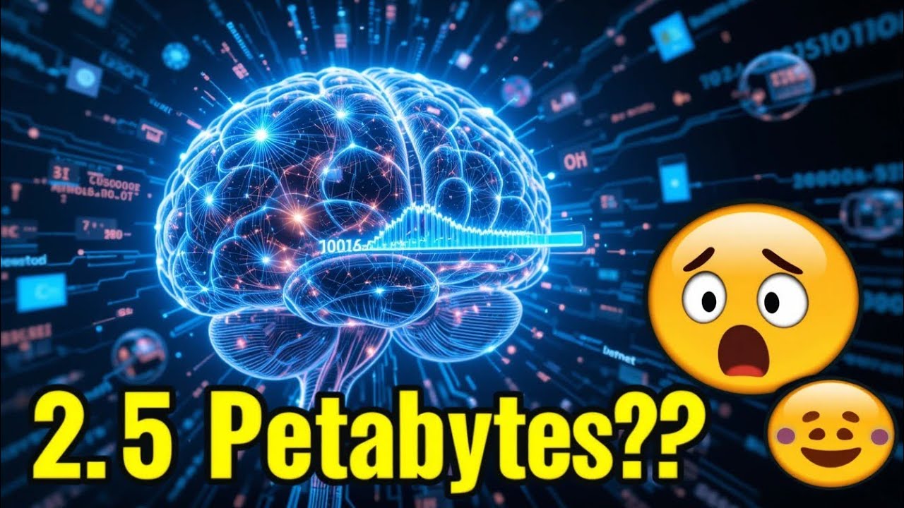 "How Much Data Can the Human Brain Store? 🤯"