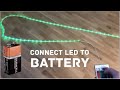 How to connect LED strip to battery