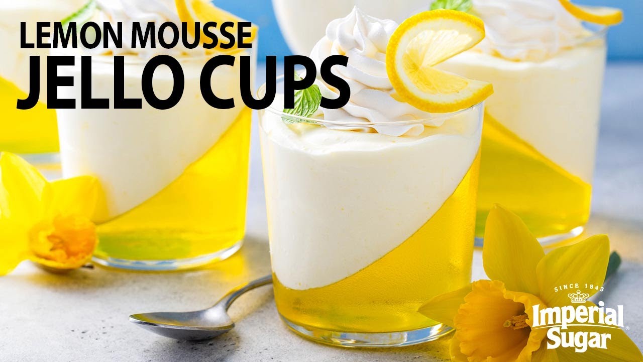 How to Make Lemon Mousse Jello Cups YouTube