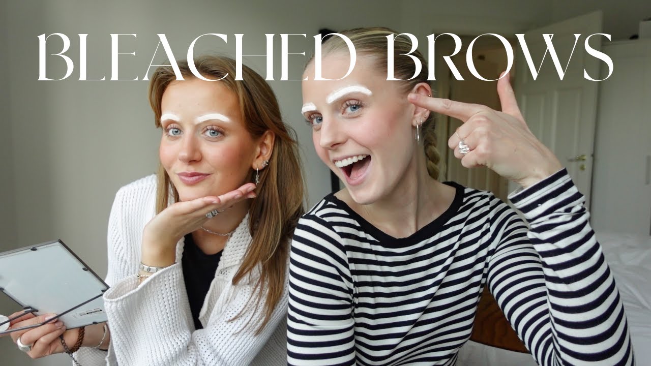 i bleached my eyebrows?!