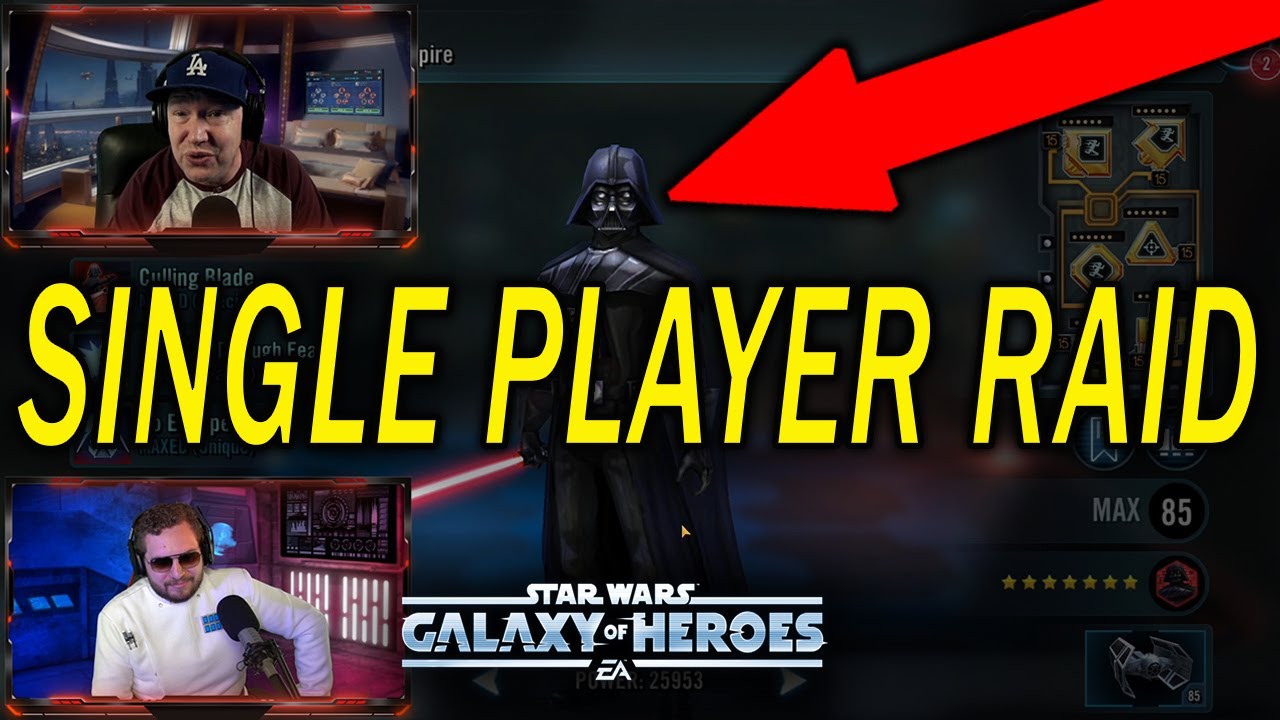 Single Player Raid Tickets for Galactic Vader Rework? - Star Wars: Galaxy of Heroes - SWGoH