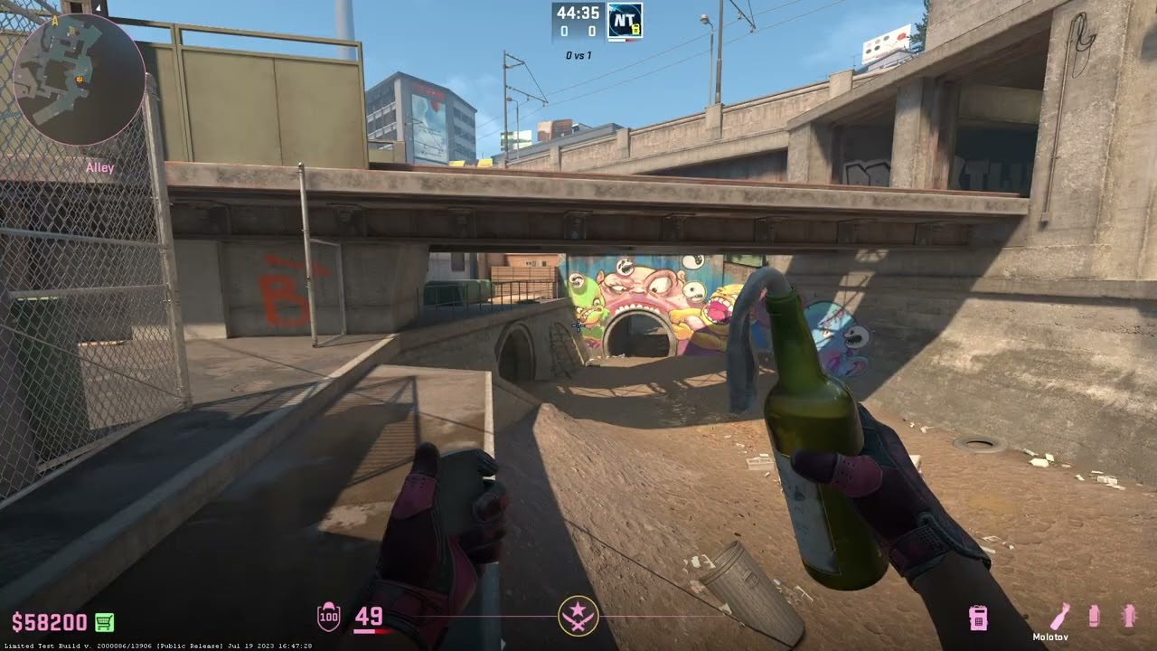 CS2 Overpass Barrel Molotov