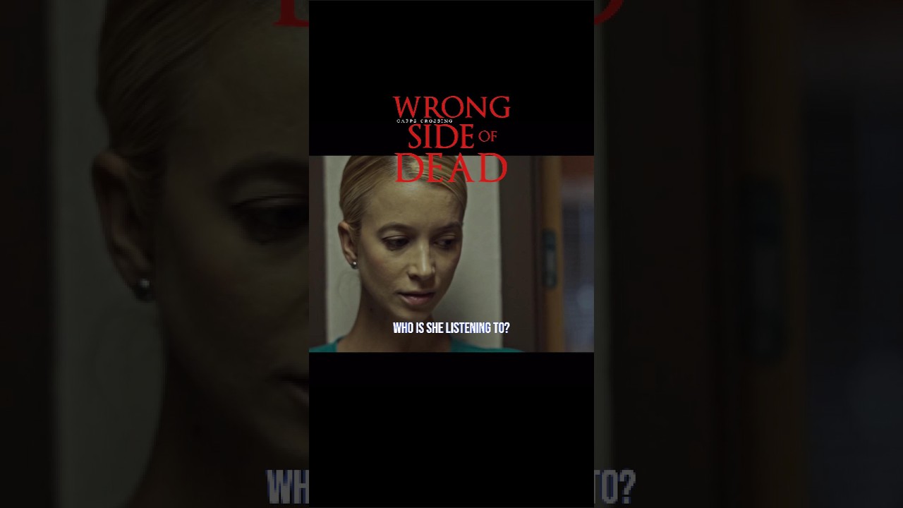 Who is she listening to? #horror #movie #thriller