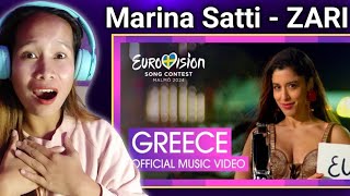 Marina Satti - ZARI | Greece 🇬🇷 | Official Music Video | Eurovision 2024 | Reaction